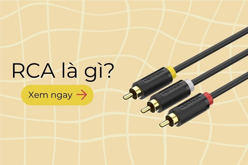 RCA là gì? Cấu tạo, ưu điểm và mẹo phân biệt chức năng của jack RCA