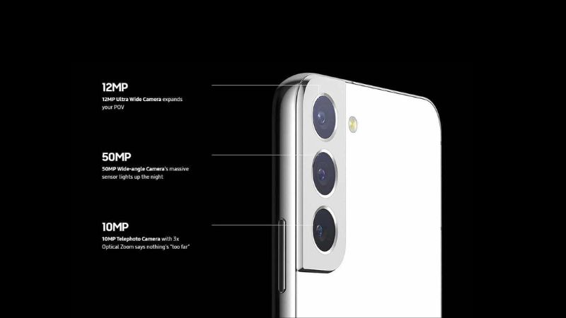. Cụm 3 camera sau gồm camera chính 50MP, camera góc siêu rộng 12MP và camera tele 10MP 