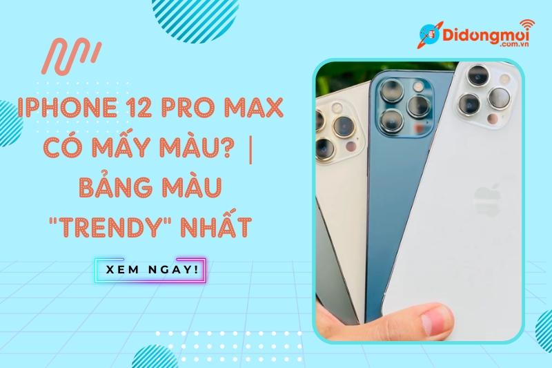 iPhone 12 Pro Max có mấy màu? | Bảng màu "trendy" nhất