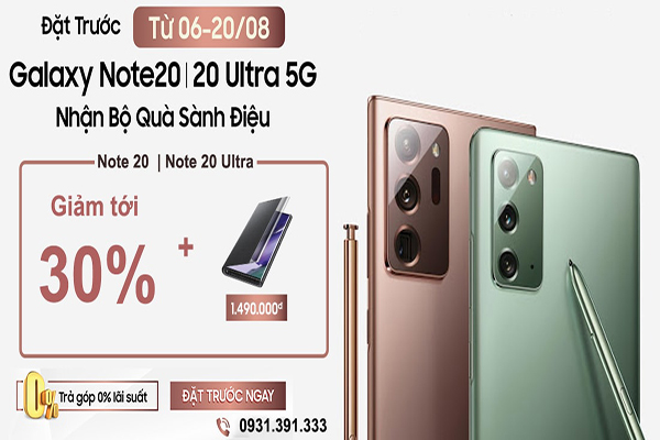 Đặt trước Galaxy Note 20 | Note 20 Ultra nhận bộ quà khủng