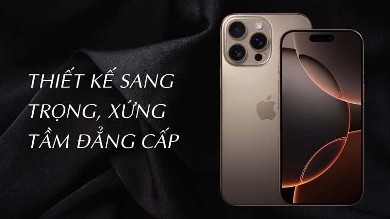 iPhone 16 Pro Max Chính hãng giá rẻ, góp 0% giao 2h