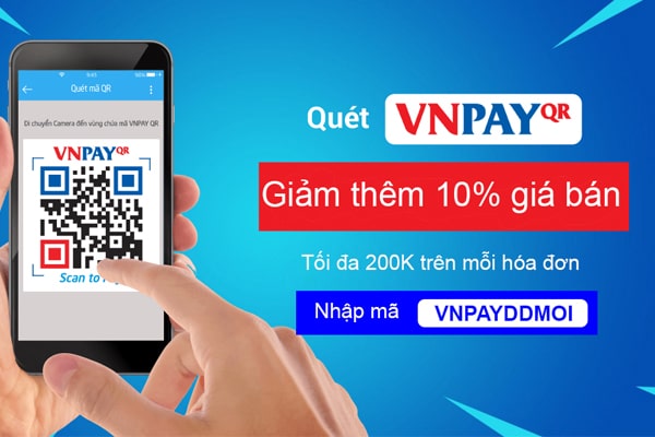 Thanh toán qua VNPAY: Điện thoại, phụ kiện giảm 10% đến 200K