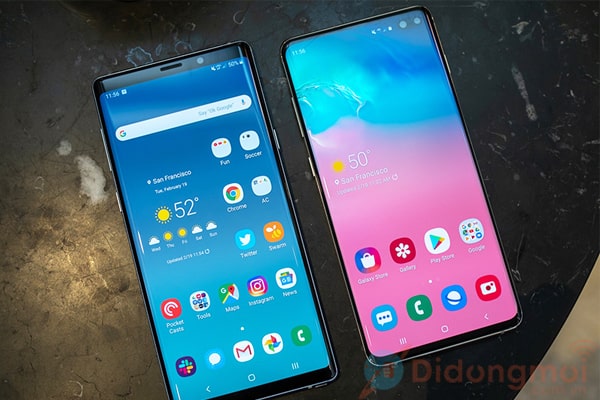 Phơi bày sự thật về những khác biệt giữa Samsung S10 Plus và Galaxy Note 9