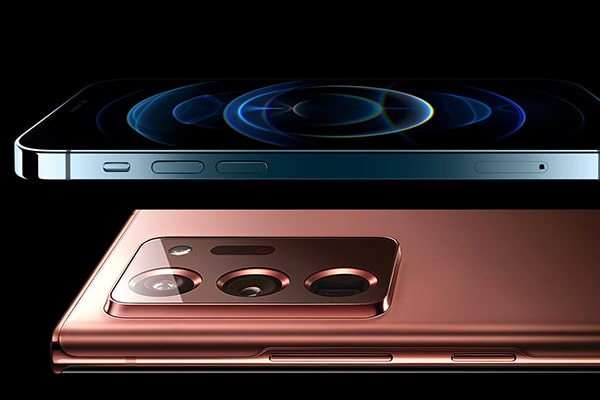 So sánh Apple iPhone 12 Pro Max và Samsung Galaxy Note 20 Ultra 5G